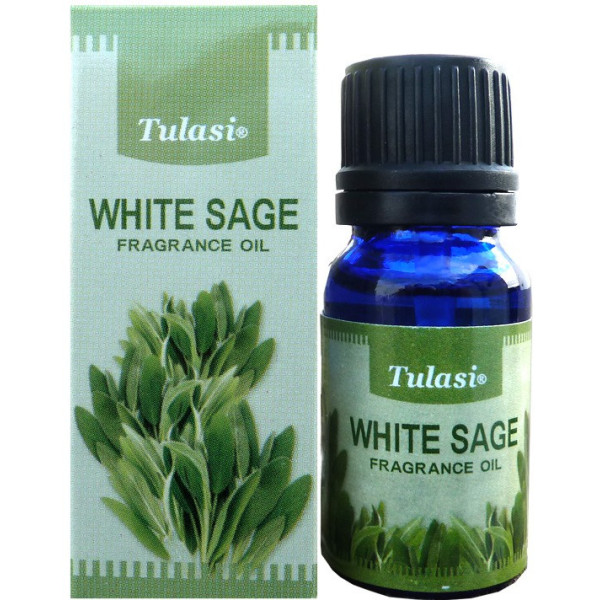 Flacon d'huile parfumée Tulasi sauge blanche