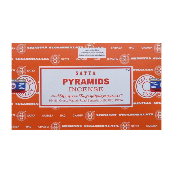Encens batons satya pyramids 15 g -  Batons d\'encens
