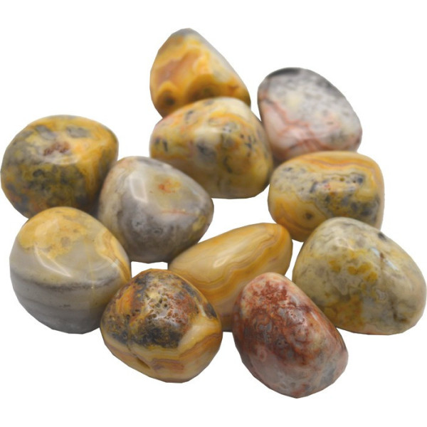 Agate crazy lace pierre roulée 2,5 à 3 cm -  Pierres Lithothérapie