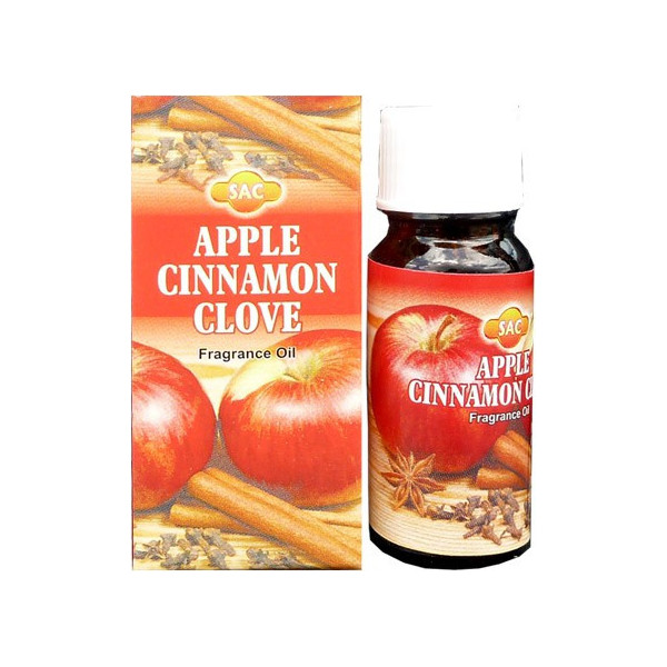 Flacon d\'huile parfumée pomme, cannelle, girofle -  Huiles parfumées