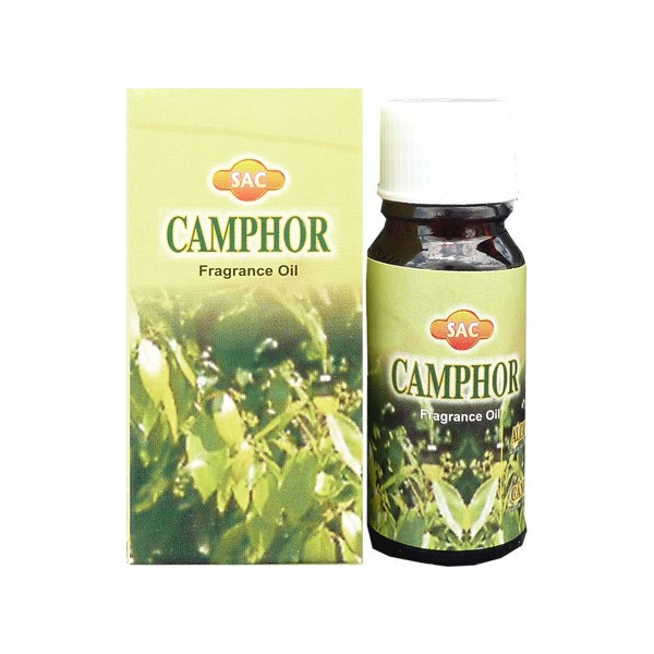 Flacon d'huile parfumée camphre