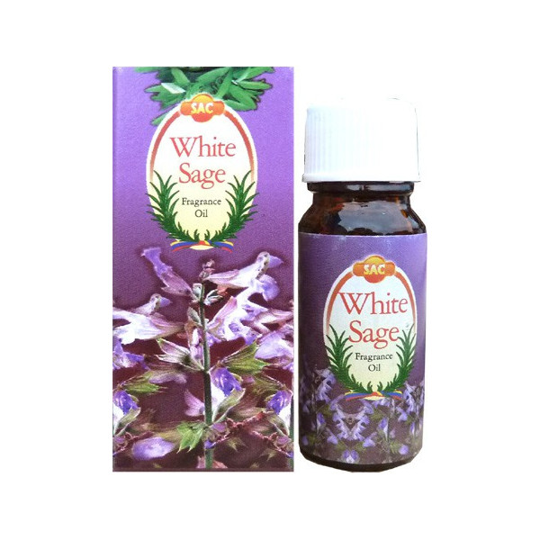 Flacon d'huile parfumée sauge blanche