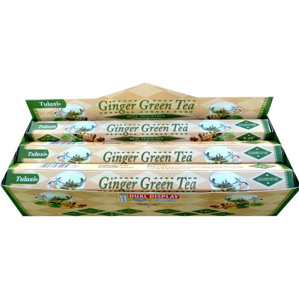 Boite d'encens Tulasi gingembre thé vert 20 gr
