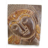 Tableau bois clair bouddha doré