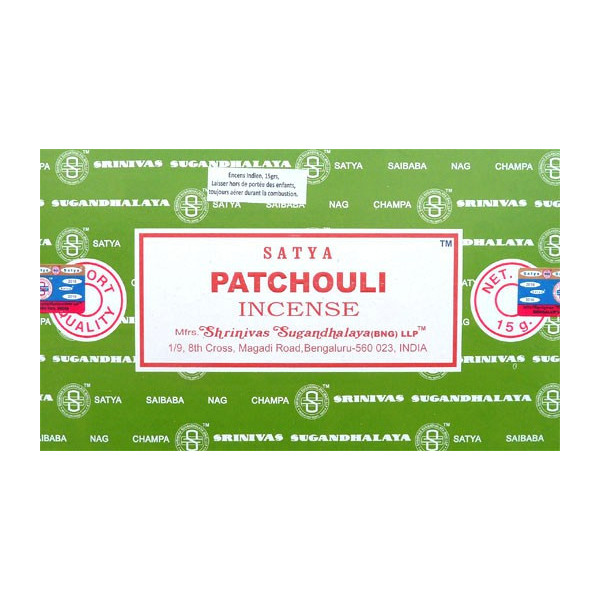 Räucherstäbchen Satya Patchouli 15g.