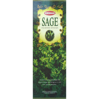Pack de 25 boites d\'encens d\'encens krishan sauge - Packs présentoirs