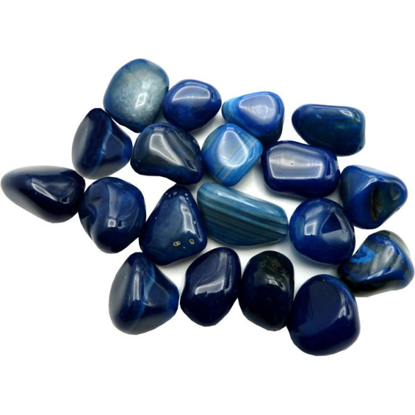 Agate bleue calcédoine