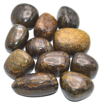 Bronzite pierre roulée