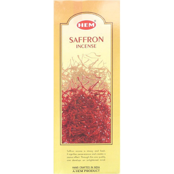 Encens hem safran 20 gr -  Batons d\'encens