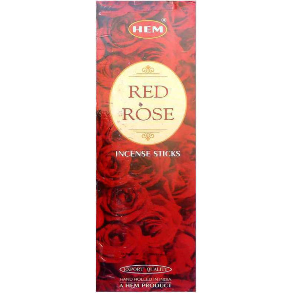 Encens hem rose rouge 20 gr -  Batons d\'encens