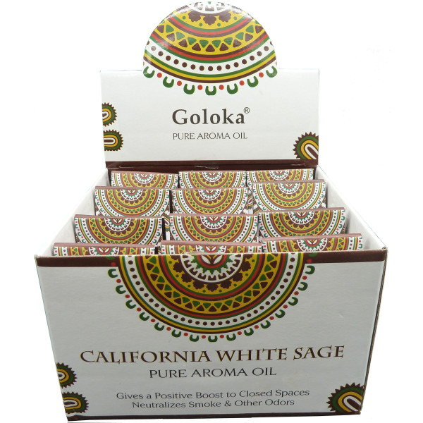 Flacon d\'huile parfumée Goloka sauge blanche -  Huiles parfumées