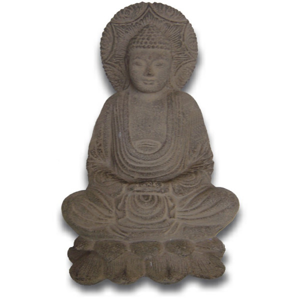 Statue bouddha en pierre 25 cm