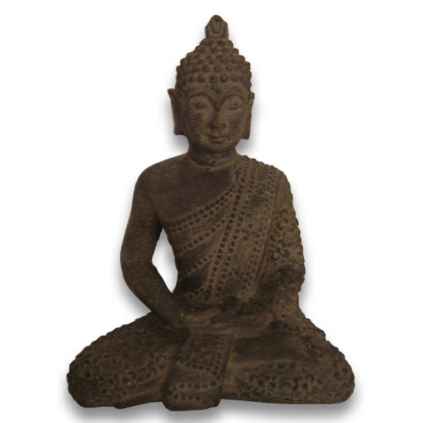 Statue bouddha en pierre 21 cm