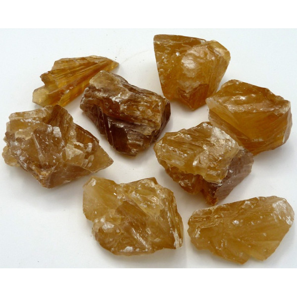 Calcite miel brut -  Pierres Lithothérapie