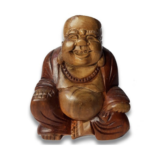 Bouddha en bois de suar 11 cm -  Déco - cadeaux