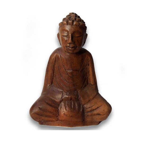 Bouddha en bois de suar 10 cm