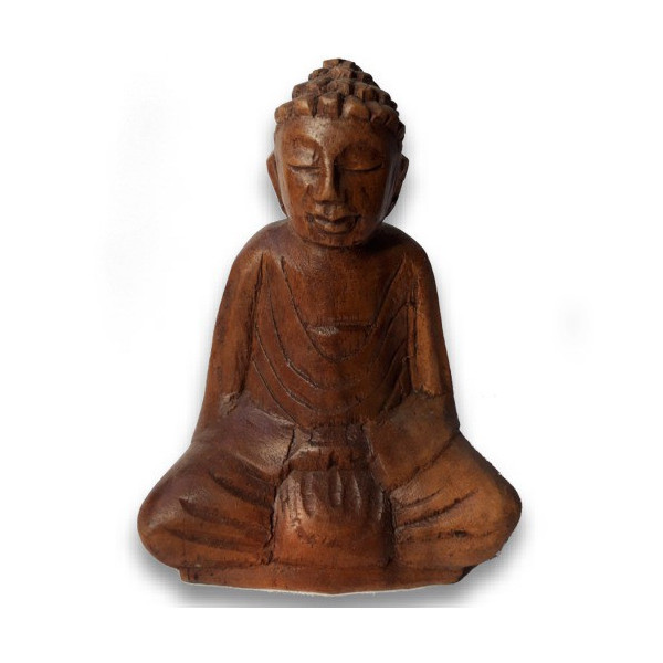 Bouddha en bois de suar 10 cm -  Déco - cadeaux