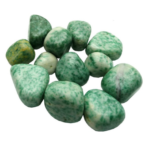 Jade verte pierre roulée