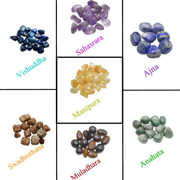 pierres roulées 7 chakras