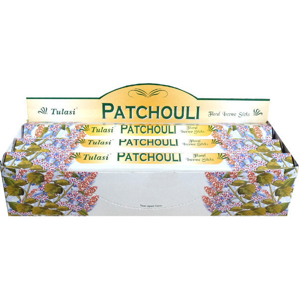 Boite d\'encens tulasi patchouli 20 gr -  Batons d\'encens