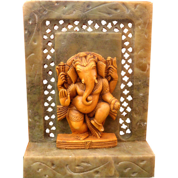 Autel laddu ganesh en pierre de 10 cm -  Déco - cadeaux