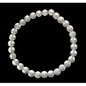 bracelet cristal de roche perles de 6 mm