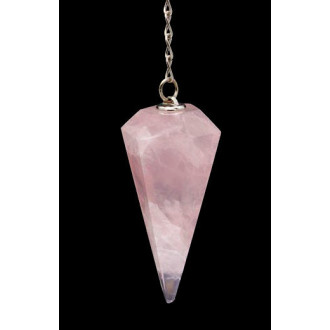 Pendule quartz rose 12 facettes