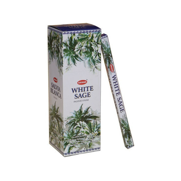 Sauge blanche encens batons krishan -  Batons d\'encens