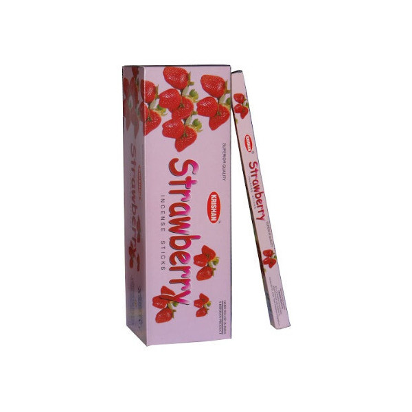 Boite d\'encens krishan fraise -  Batons d\'encens