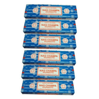 pack 6 boites Nag champa satya encens batons 100 gr