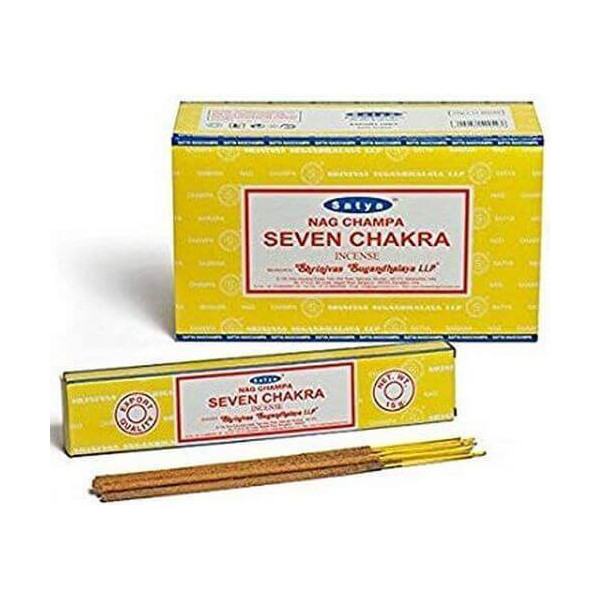 Encens batons satya seven chakra 15 gr -  Batons d\'encens