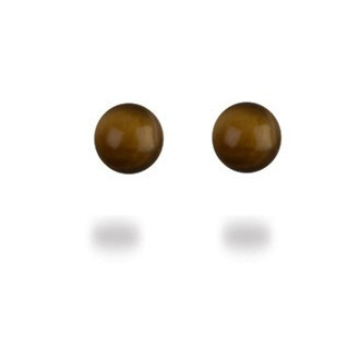 Clous d\'oreilles Oeil de tigre 10 mm -  Pierres Lithothérapie