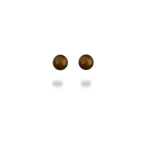 Clous d\'oreilles Oeil de tigre 10 mm -  Pierres Lithothérapie