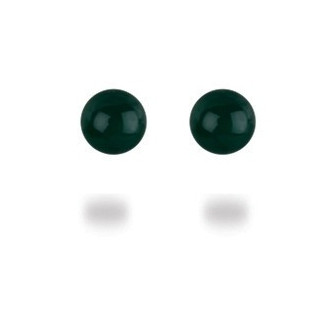 Clous d\'oreilles aventurine de 8 mm - Pierres Lithothérapie