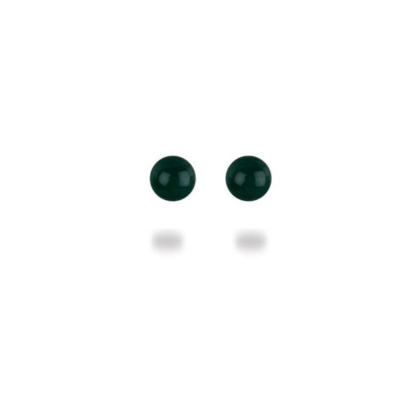 Clous d\'oreilles aventurine de 8 mm -  Pierres Lithothérapie