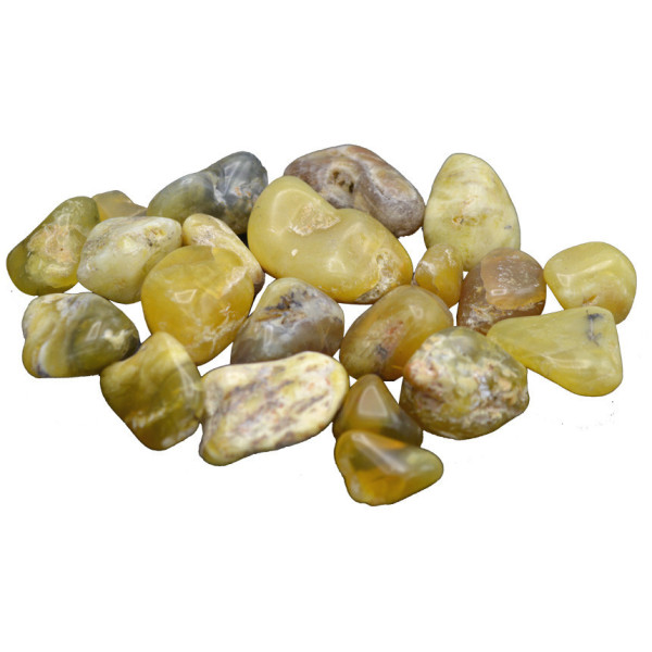 Opale jaune pierre roulée