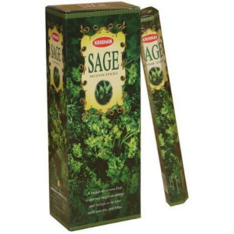 Batons d'encens krishan sauge (sage) 20 gr