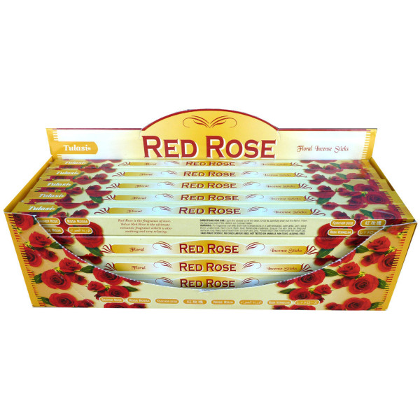 Encens bâtons tulasi rose rouge 10 gr