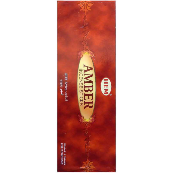 Encens ambre bâtons Hem de 10 grammes -  Batons d\'encens