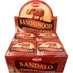 Encens cônes Hem bois de santal, sandalwood