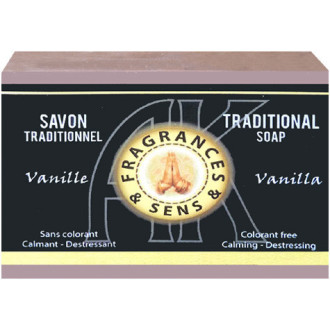 Savon vanille 100 grammes.