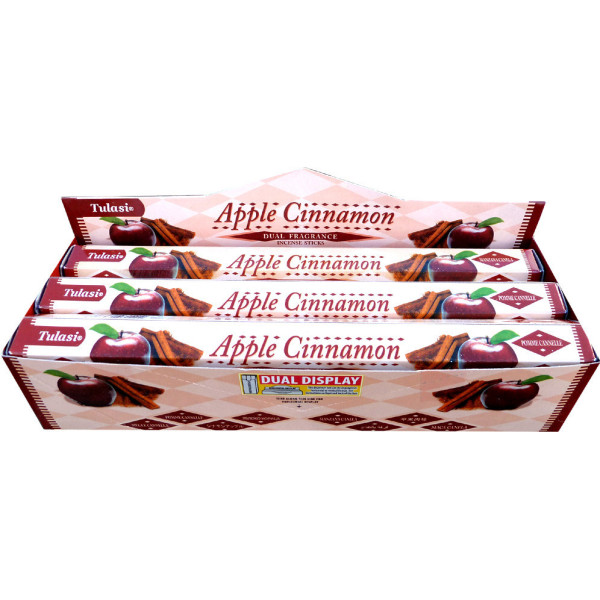 Boite d\'encens Tulasi pomme cannelle 20 gr -  Batons d\'encens