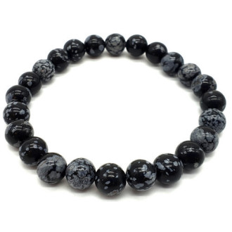 Bracelet Obsidienne Neige