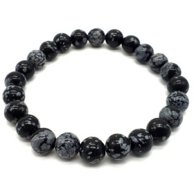 Bracelet Obsidienne Neige