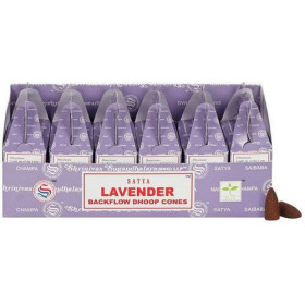 Encens lavande Backflow cônes de satya - Encens en cônes