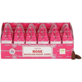 Backflow cônes rose encens satya - Encens en cônes