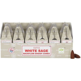 Backflow cônes sauge blanche encens satya - Encens en cônes