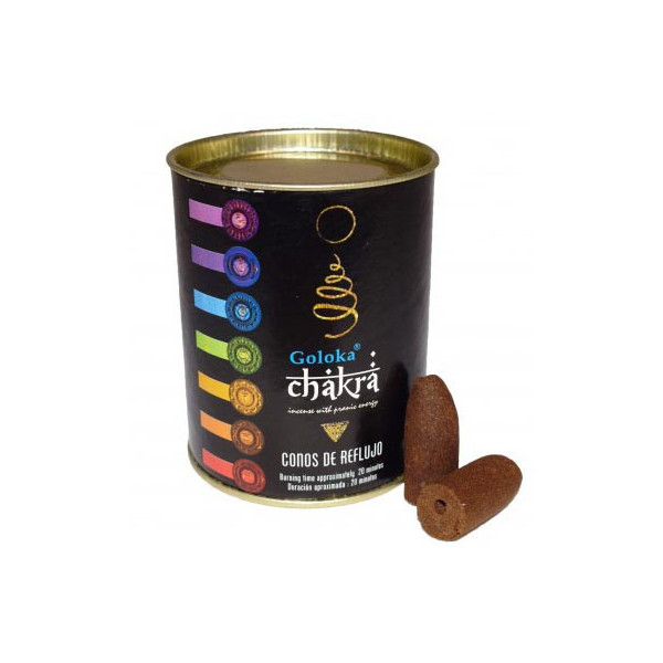 Backflow cônes chakra encens goloka -  Encens en cônes
