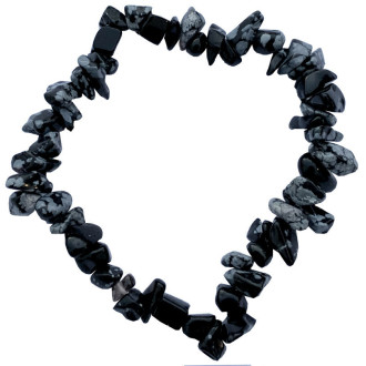 Bracelet obsidienne neigeuse