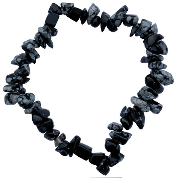 Bracelet obsidienne neigeuse